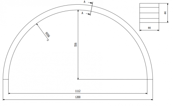 UK-44X44X1200MM-RW556